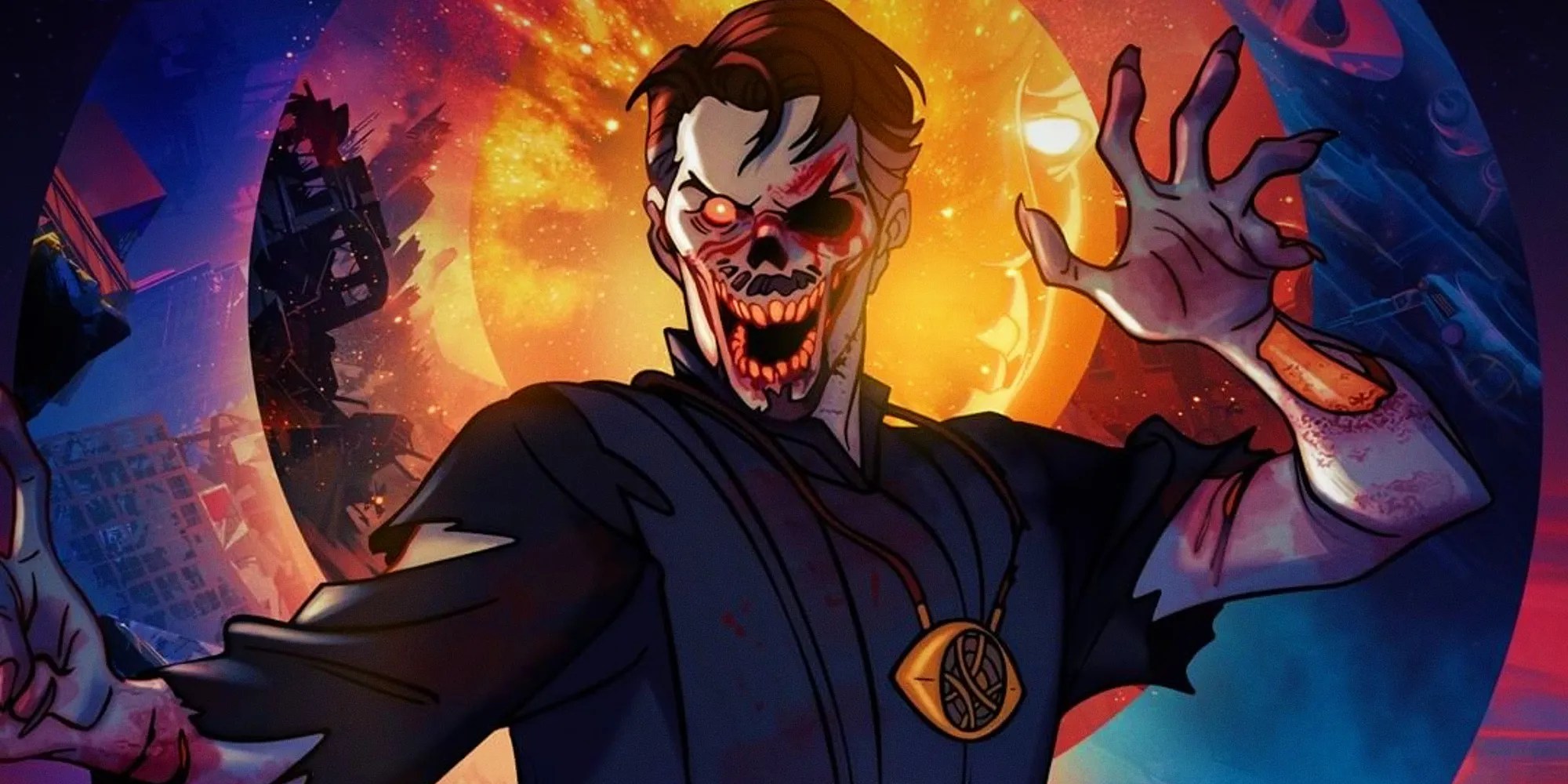 Zombie Doctor Strange Poses In New Marvel's What If...? Poster