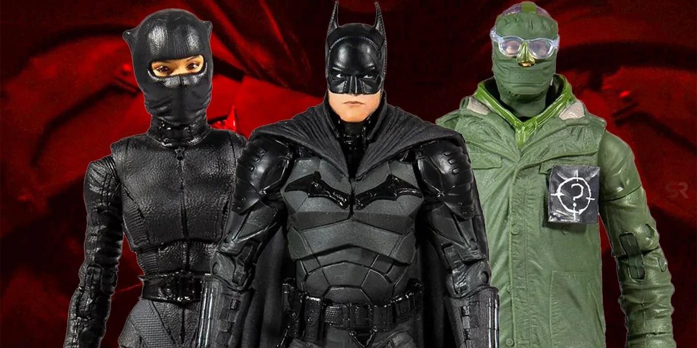 The Batman Figures Give Detailed Look at Catwoman & Riddler’s Costumes