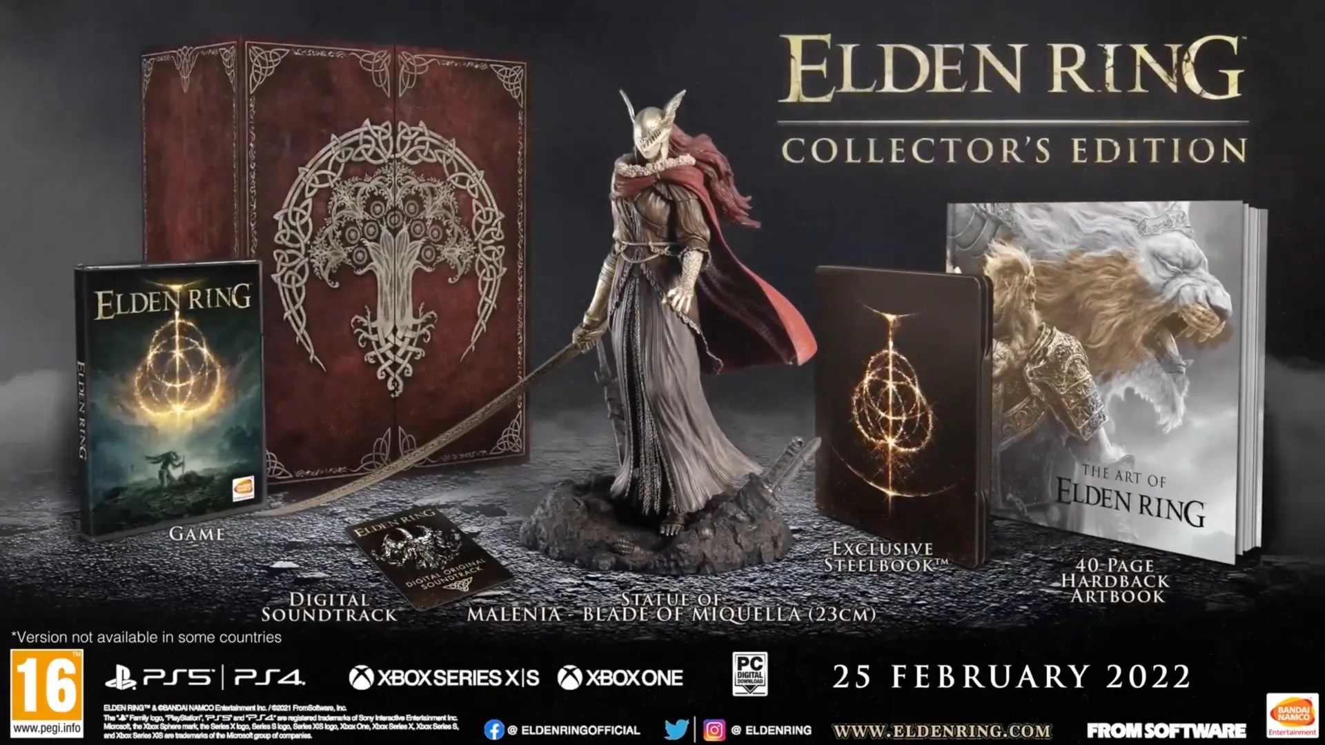 Elden Ring Collector's Editions Include Helmet, Statue & Artbook