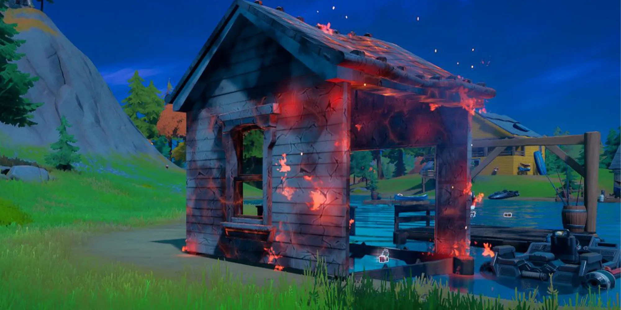 Fortnite How To Set Structures on Fire (Season 8)