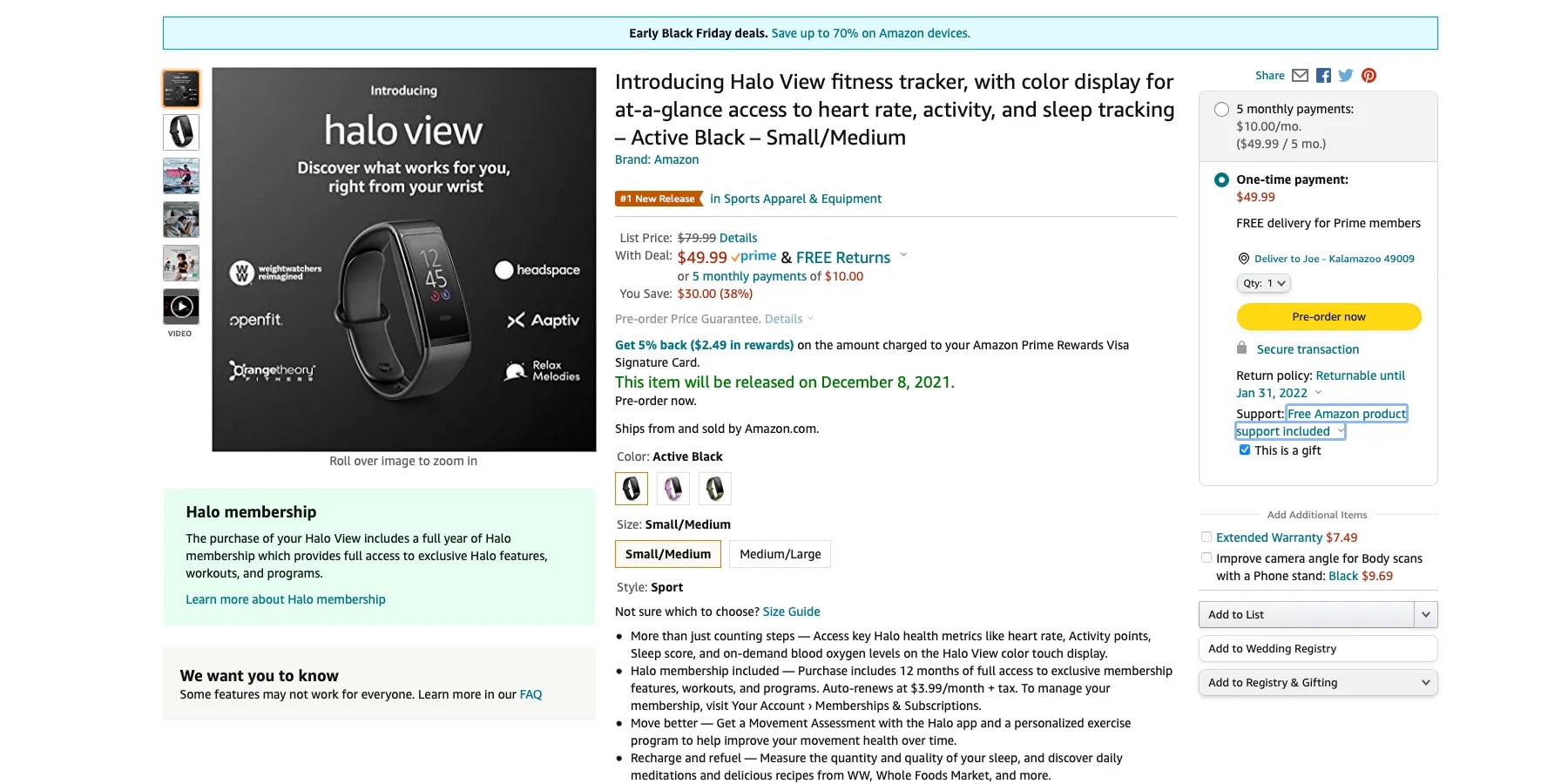 Amazon Halo View Release Date When You Can Buy & How Much It Costs