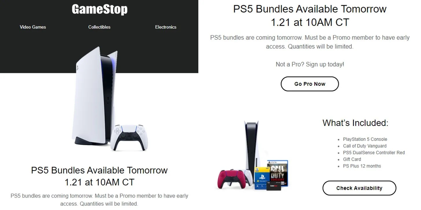 PlayStation 5 Bundles Available At GameStop January 21
