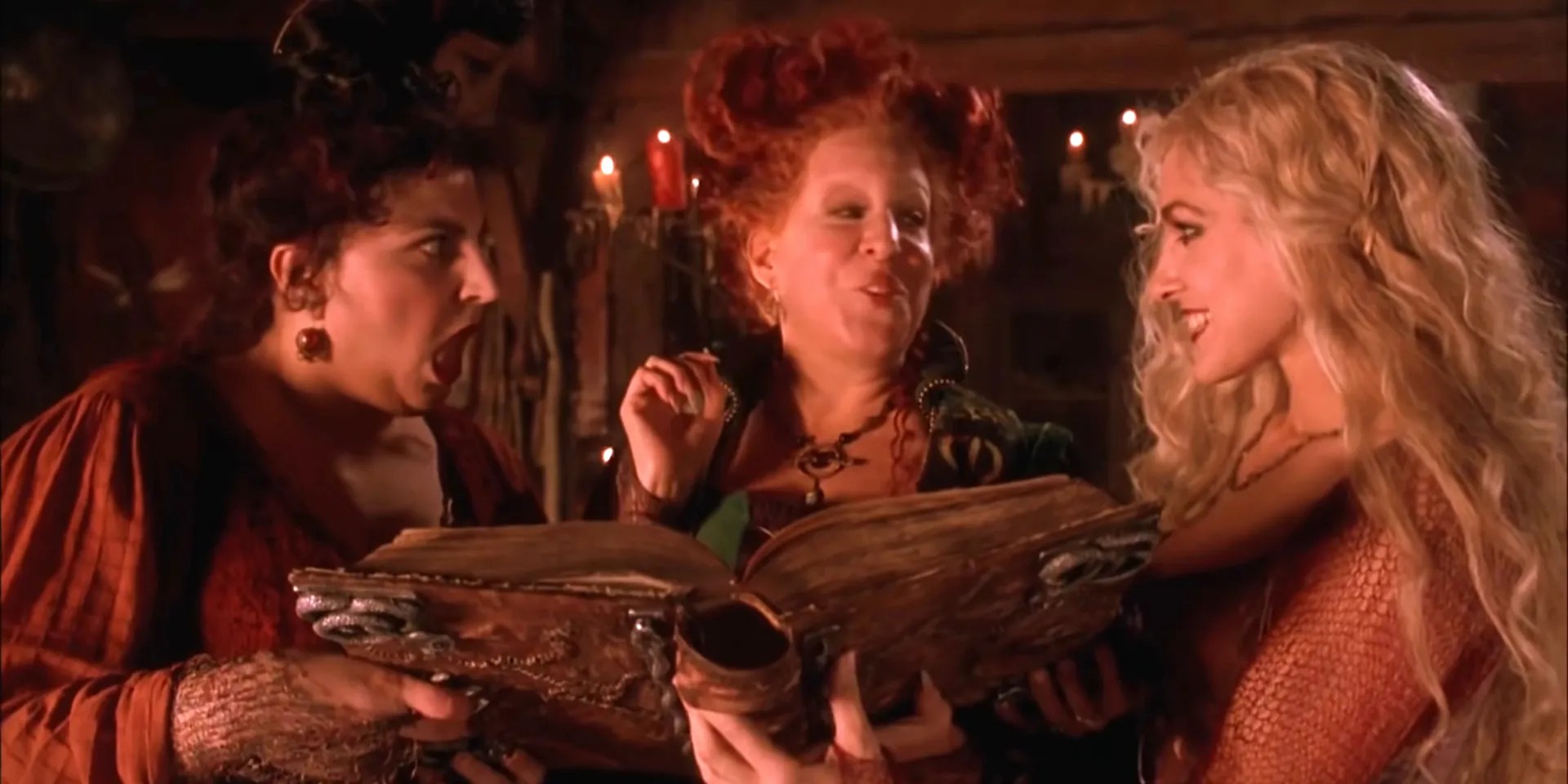 Hocus Pocus 2 Photo Shows Sanderson Sisters Reuniting With Spellbook