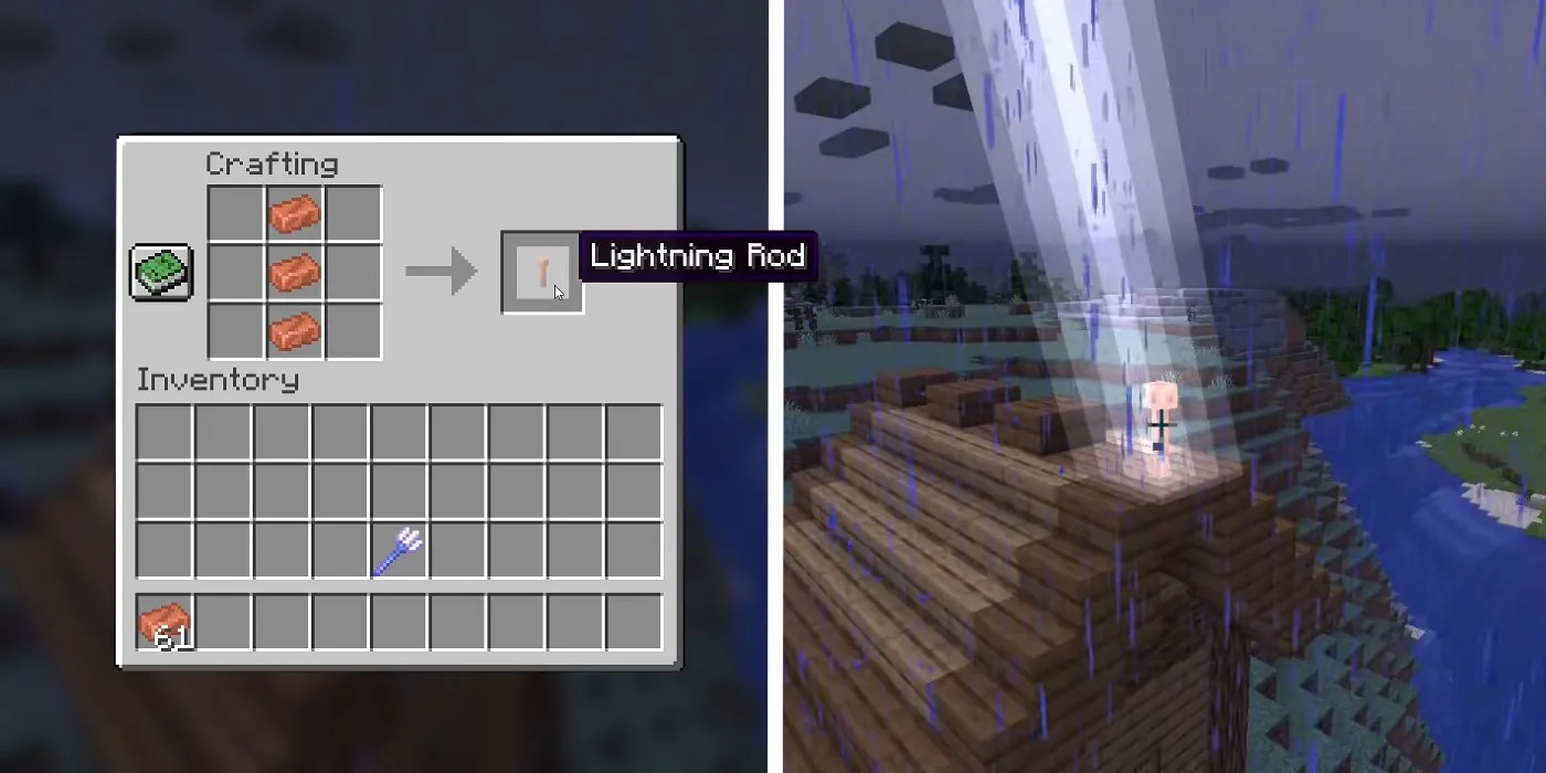 Minecraft How to Get (& Use) Lightning Rods