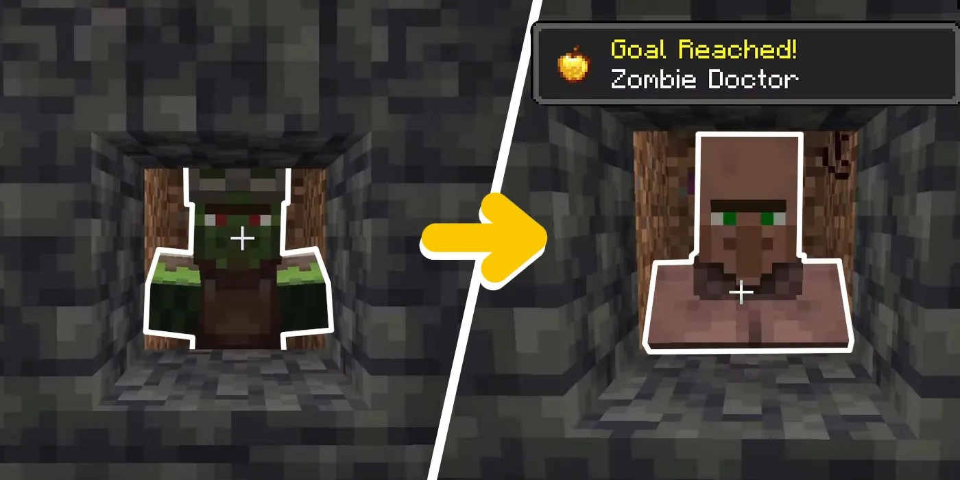 Minecraft How to Cure Zombie Villagers
