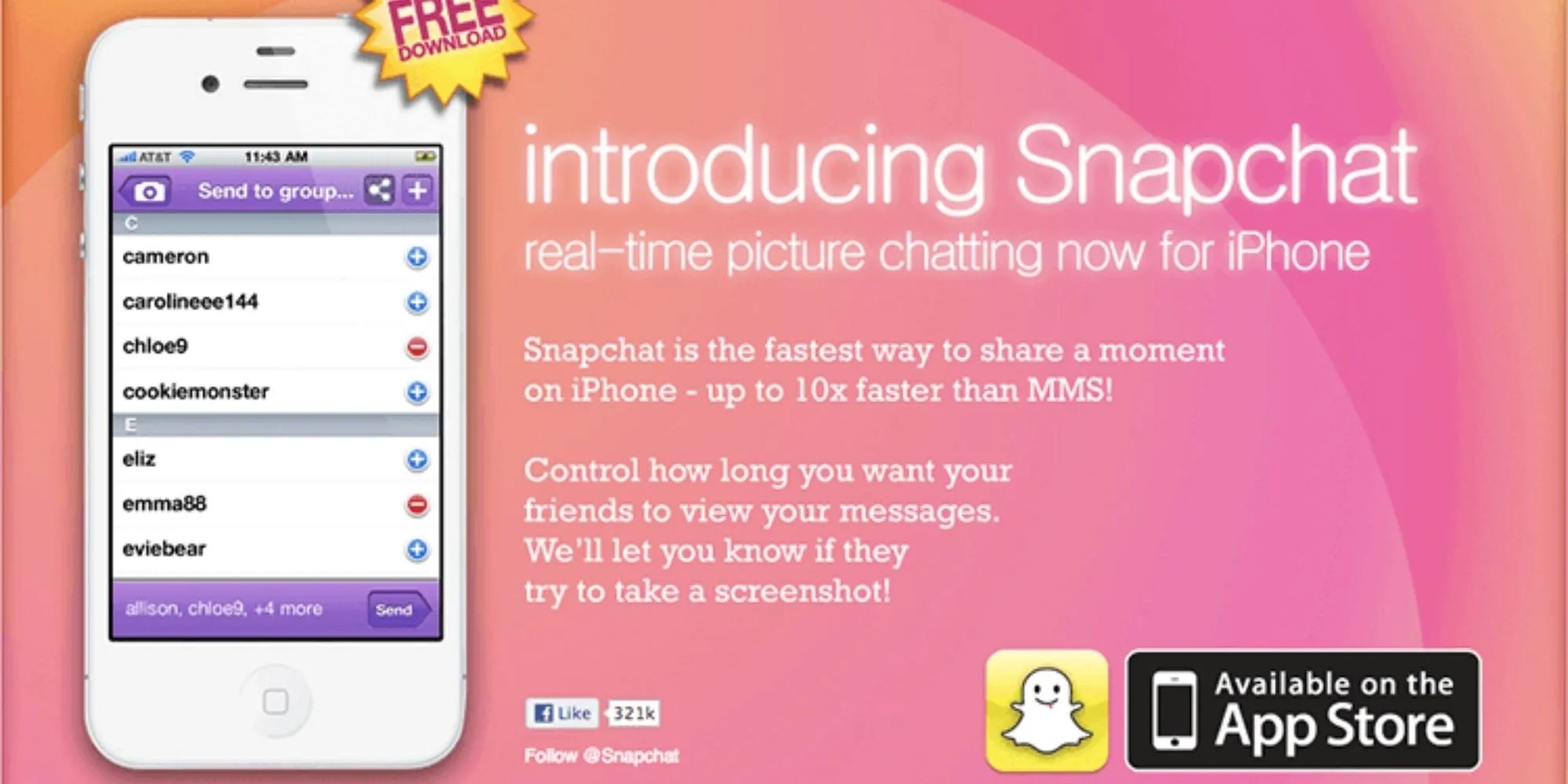When was Snapchat created? Screen Rant