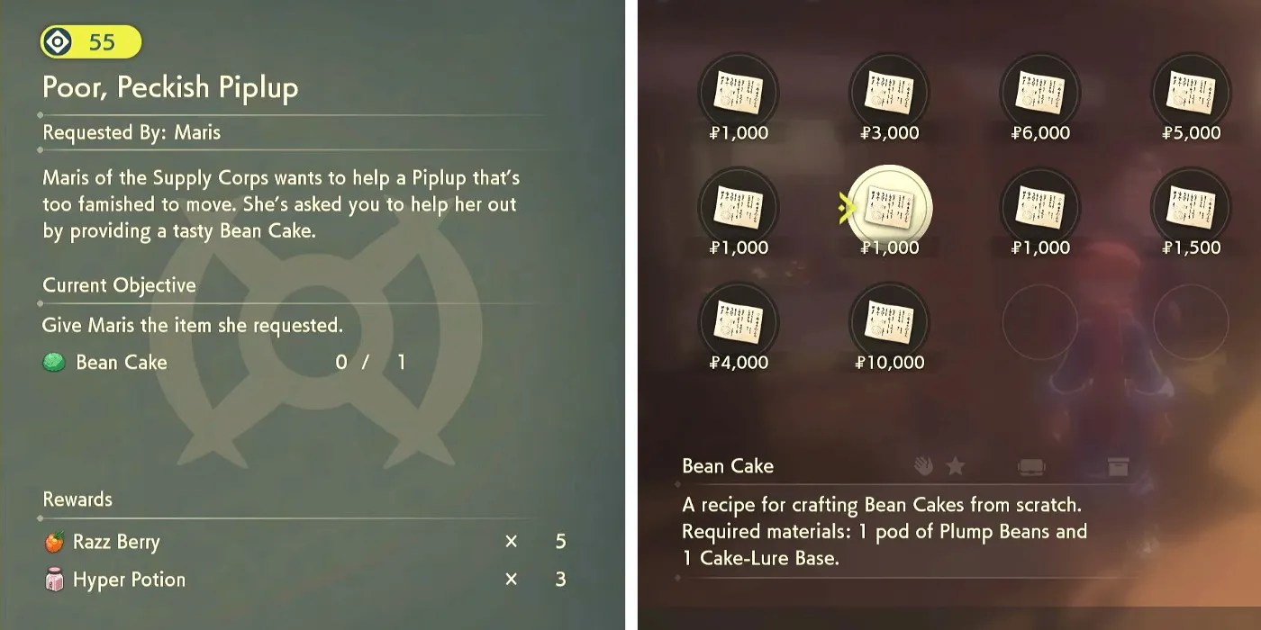 Pokémon Legends Arceus How to Get Bean Cake