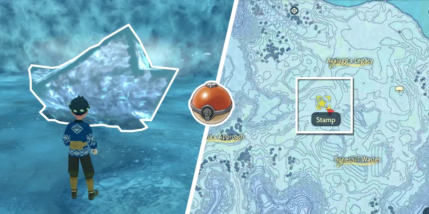 Pokémon Legends Arceus How to Find (& Use) the Ice Rock
