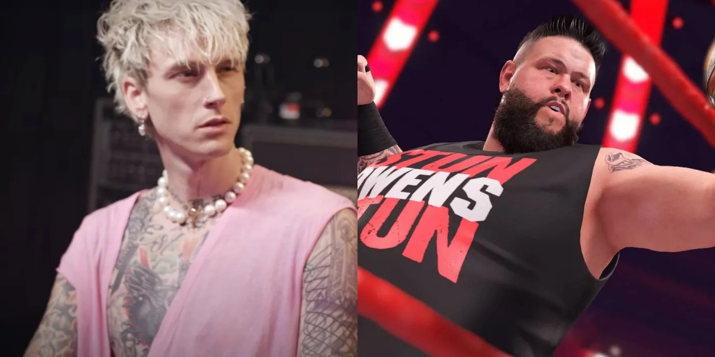 WWE 2K22 Lets You Chokeslam Machine Gun Kelly Why He's A DLC Wrestler