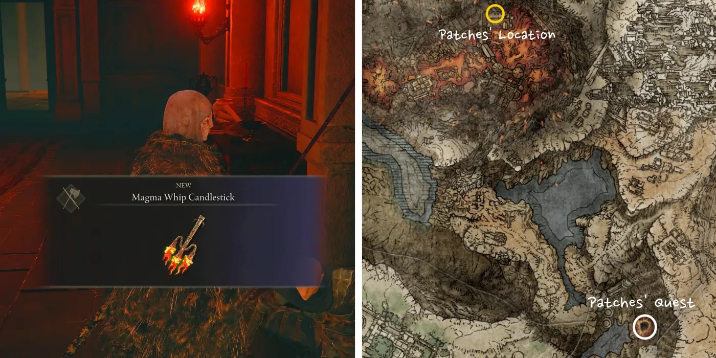 Elden Ring How To Get The Magma Whip Candlestick
