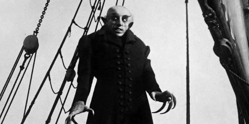 Count Orlok on a ship in Nosferatu