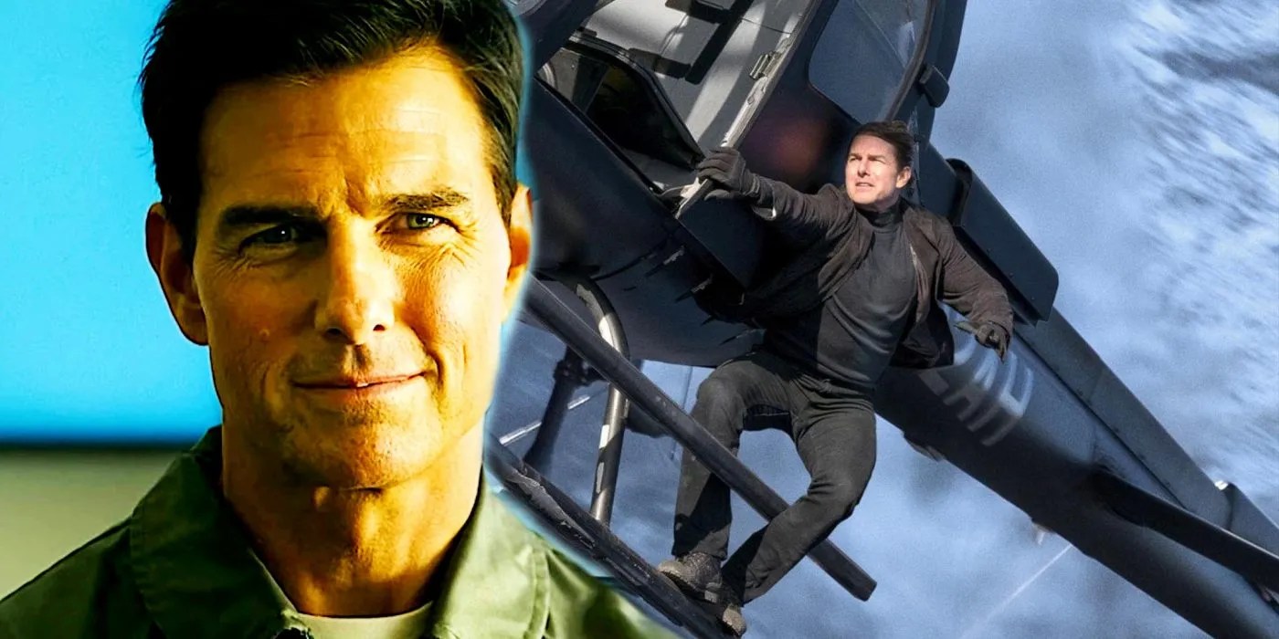 Tom Cruise Arrives At Top Gun 2 Premiere Via Helicopter In Wild Video