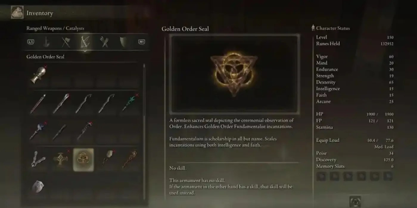 Elden Ring All 9 Sacred Seals, Ranked By Usefulness