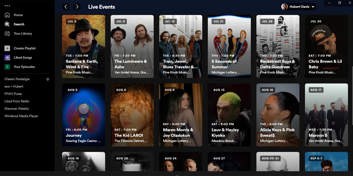 Spotify Live Events Feed How To Find Concerts In Your Area