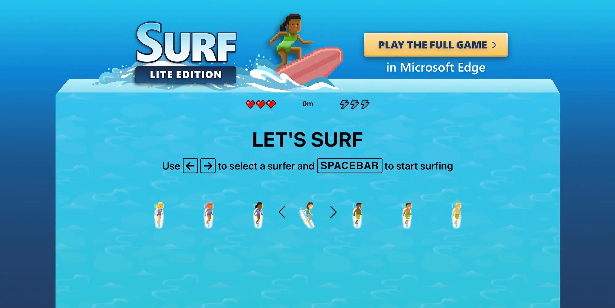 Como jogar o jogo de surf do Microsoft Edge sem Notícias de