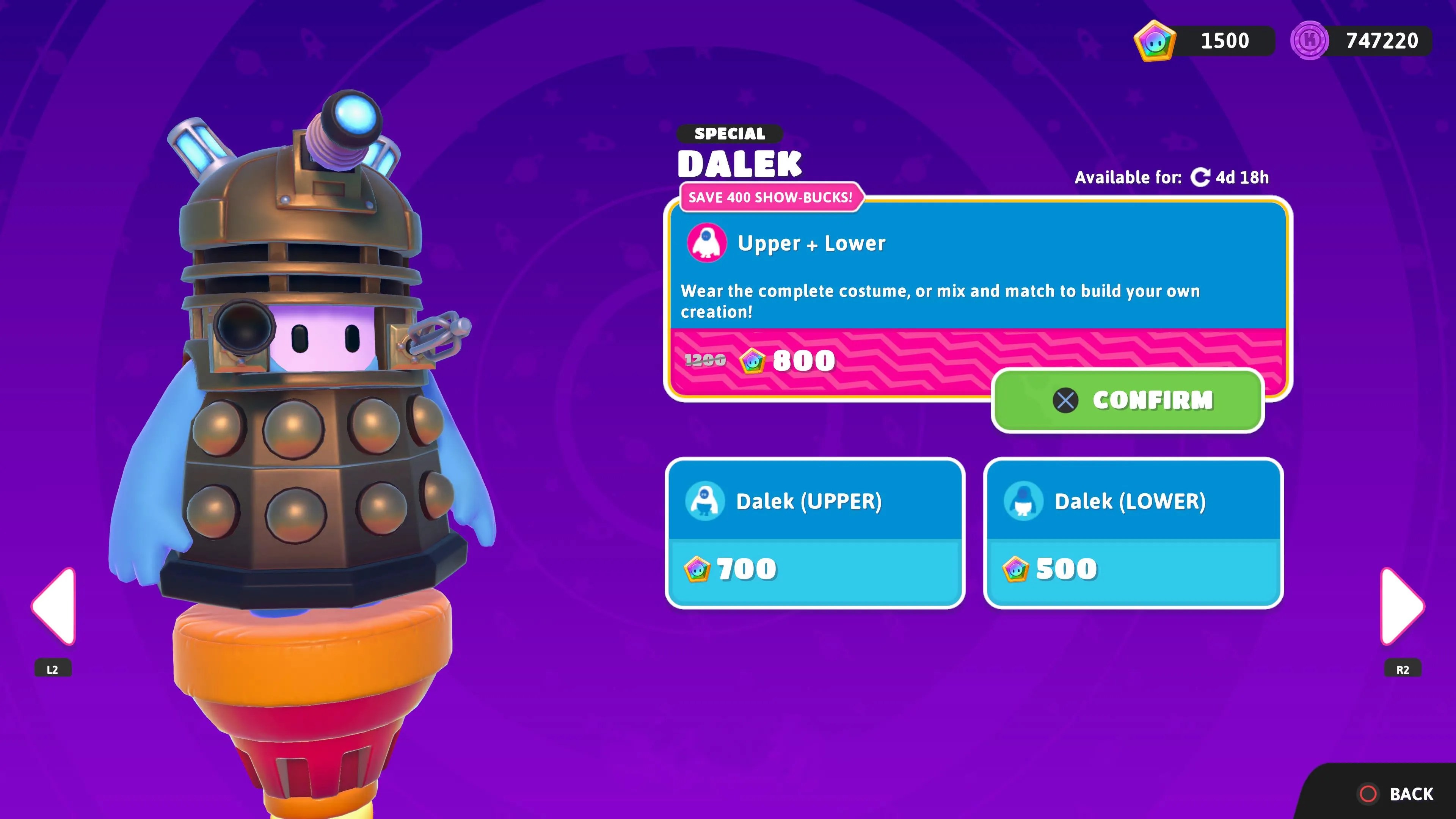 How To Get The Dalek Skin in Fall Guys