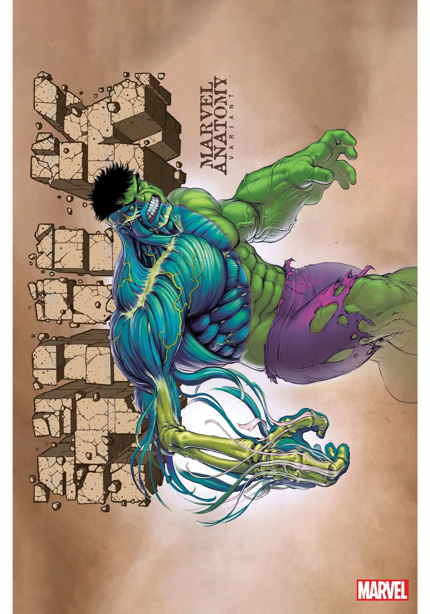 Marvel Confirms Even Hulk's BONES Are Green in RRated Cover Art