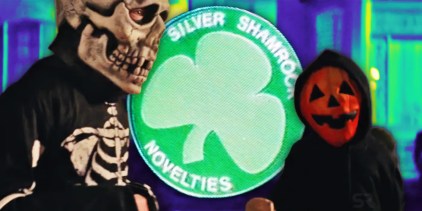 Halloween Silver Shamrock masks