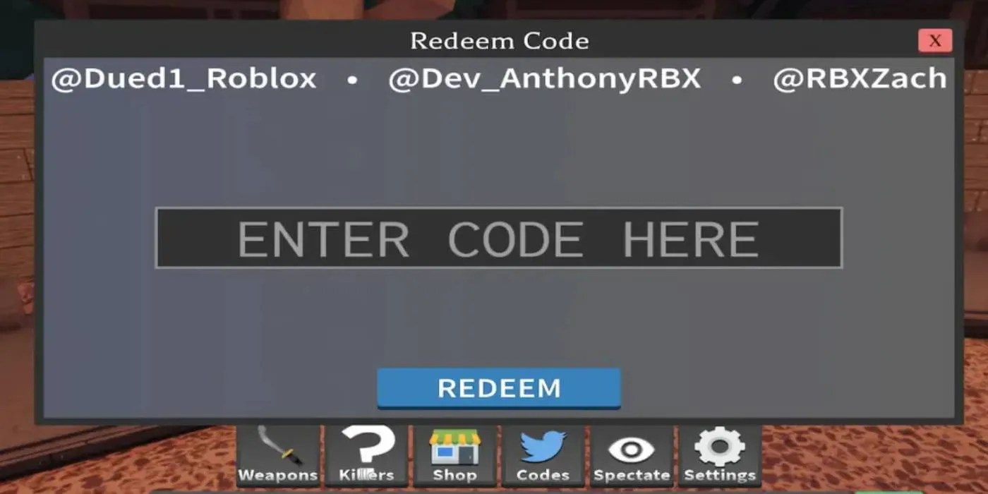 Roblox Survive the Killer Codes (May 2023)