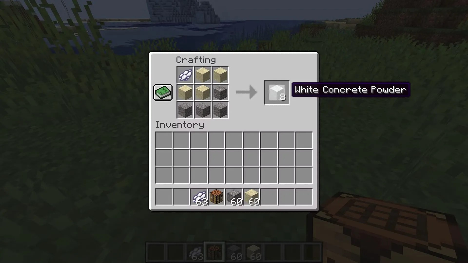 Minecraft How to Make Concrete & Concrete Powder