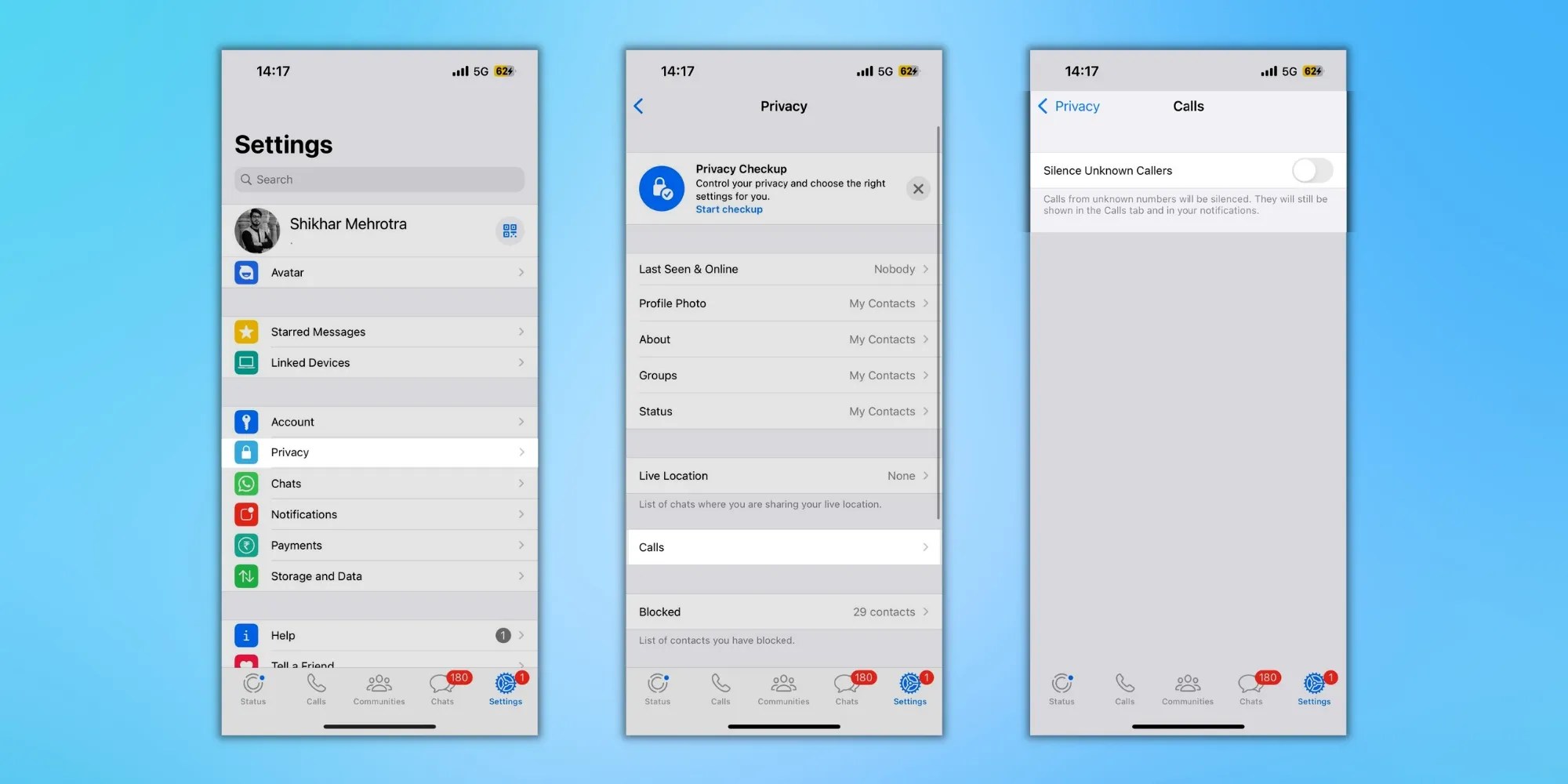 How To Silence Calls From Unknown Numbers On WhatsApp