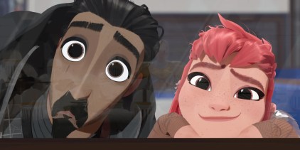 Nimona and Ballister in Nimona