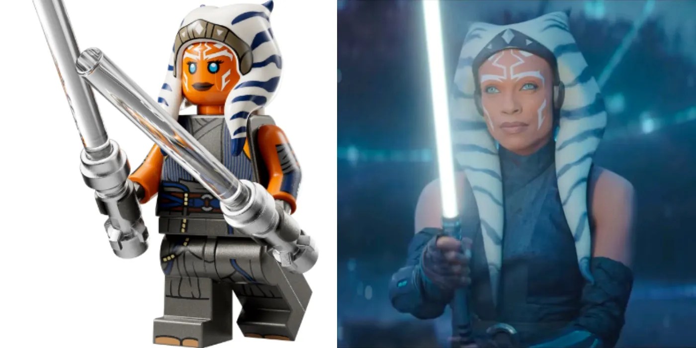 Every Ahsoka Character Compared To Their Star Wars LEGO Minifigure