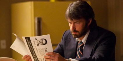 Ben Affleck reading documents in Argo