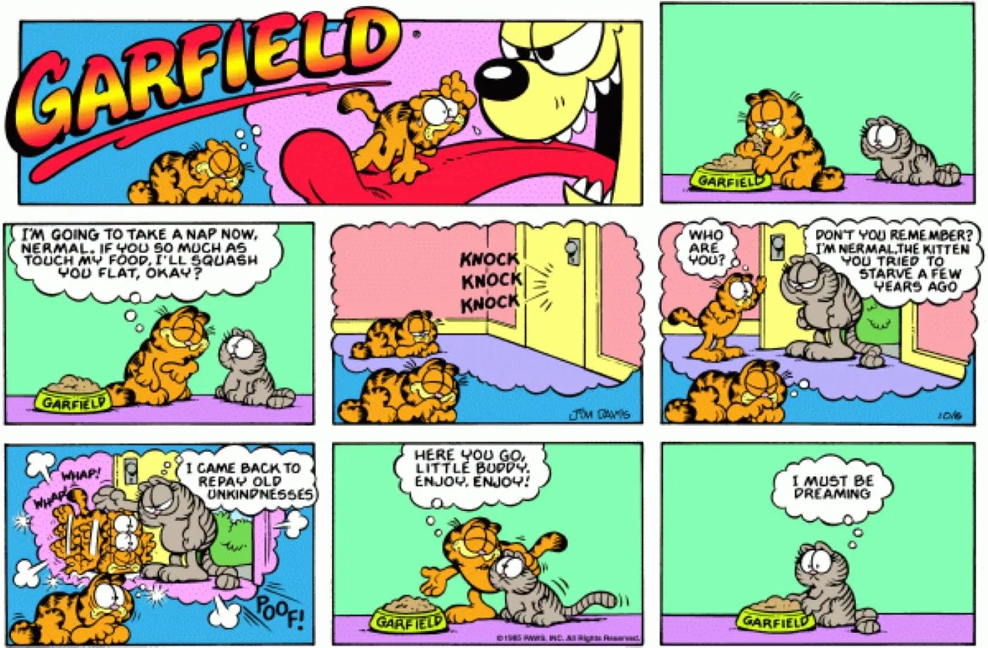 10 Funniest Garfield Comics Starring Nermal