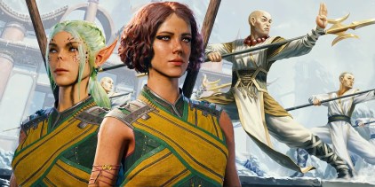 A Monk Multiclass Build with characters in the background In Baldur’s Gate 3