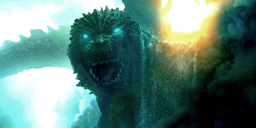 Godzilla with Glowing Eyes in Godzilla: Minus One.
