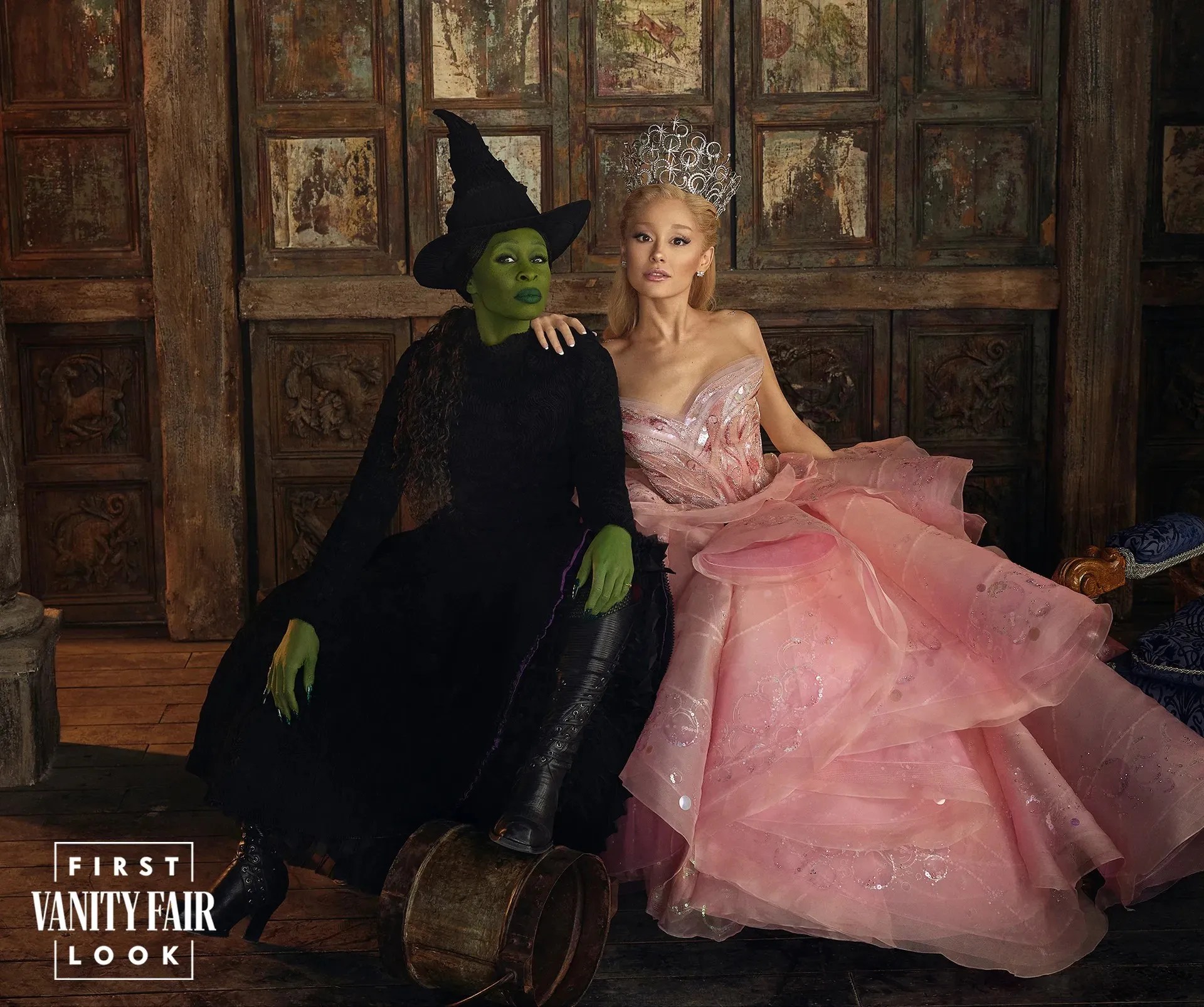 Wicked Movie Image Shows Detailed Look at Elphaba & Glinda's Iconic