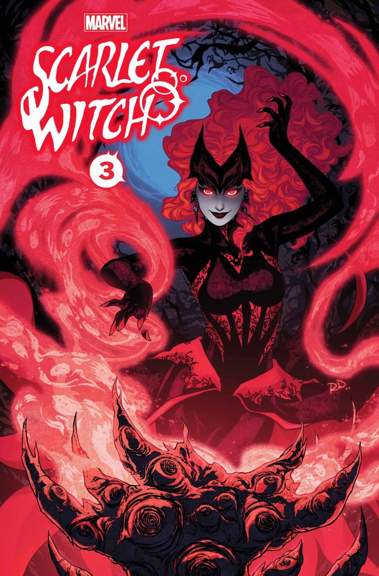 Scarlet Witch #3, Russell Dauterman cover featuring Lore, an evil Wanda variant.