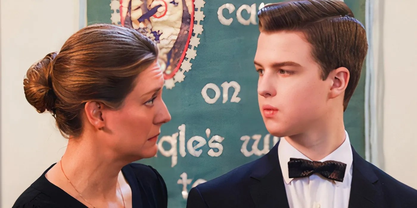 Sheldon Stands Alone By Casket In New Young Sheldon Finale Image