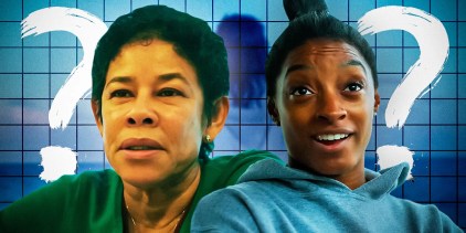 Custom image of Simone Biles and her mom