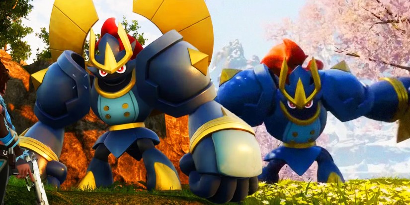 Knocklem from Palworld looking quite intimidating with fierce eyes