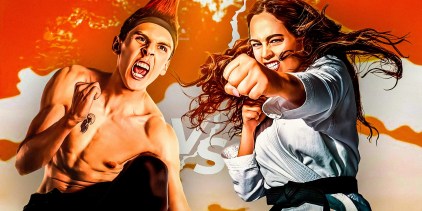 Hawk and Sam in Cobra Kai