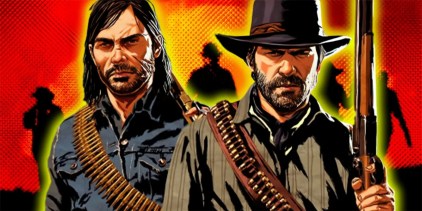 Red Dead Redemption Characters in Front of the Game Cover