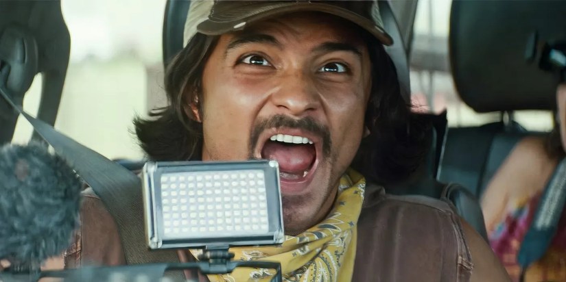 Brandon Perea shouting in Twisters