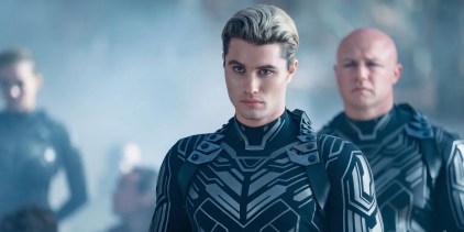 Chase Stokes as Peris after being turned into a Special in Uglies