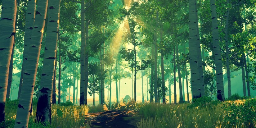 Exploring the forest in Firewatch