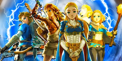 Link and Zelda from BOTW and TOTK