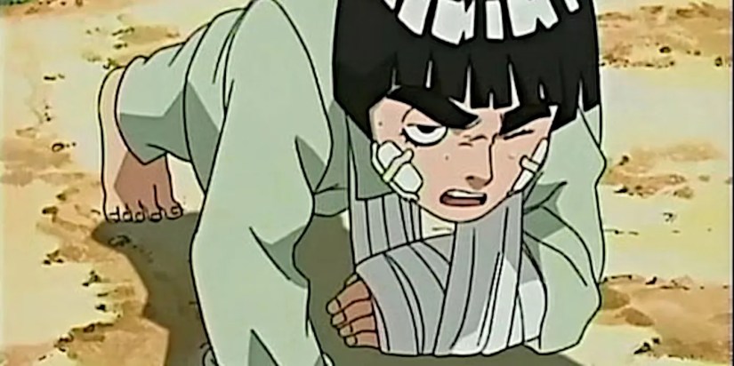 Rock Lee Training while in a cast