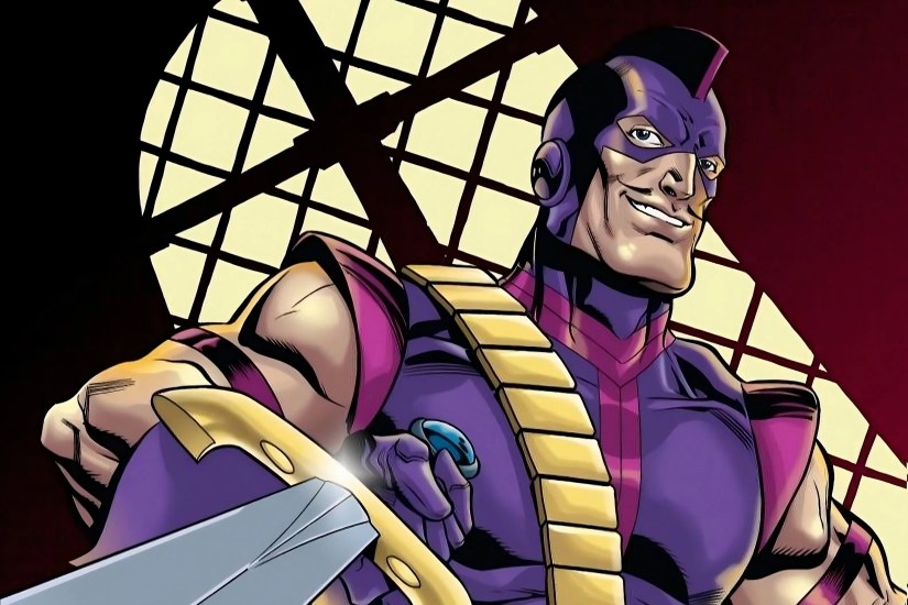 The Swordsman flourishes his blade with a grin.