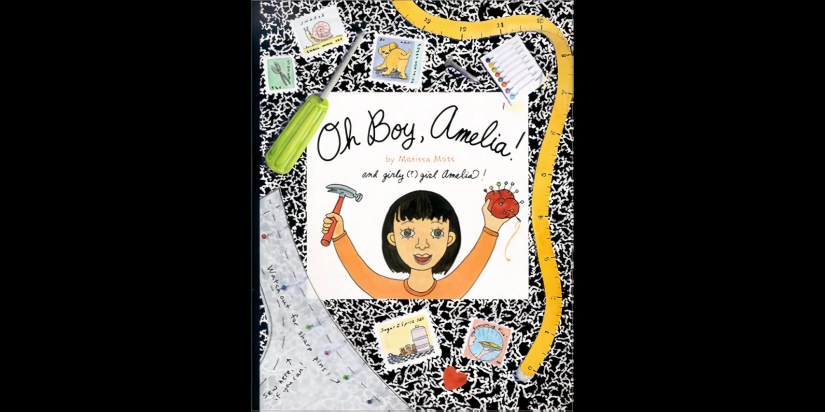 The book cover of Oh Boy, Amelia! from the Amelia’s Notebook books by Marissa Moss.