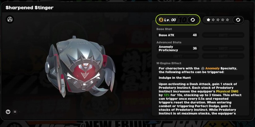 Sharpened Stinger, the W-Engine in the best Jane Doe build in Zenless Zone Zero