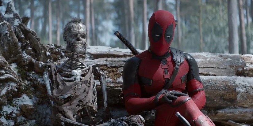 Deadpool with Wolverine Skeleton in Deadpool &amp; Wolverine
