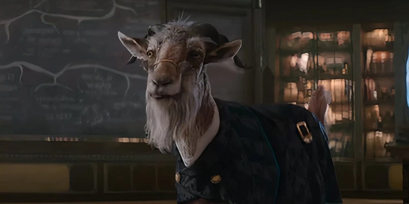 Dr. Dillamond teaching a class in Wicked