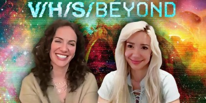 Kate Siegel &amp; Alanah Pearce V/H/S/Beyond Interview header