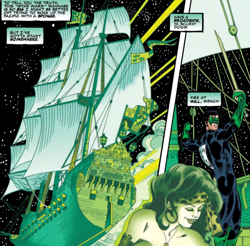 kyle rayner&rsquo;s green lantern ship construct